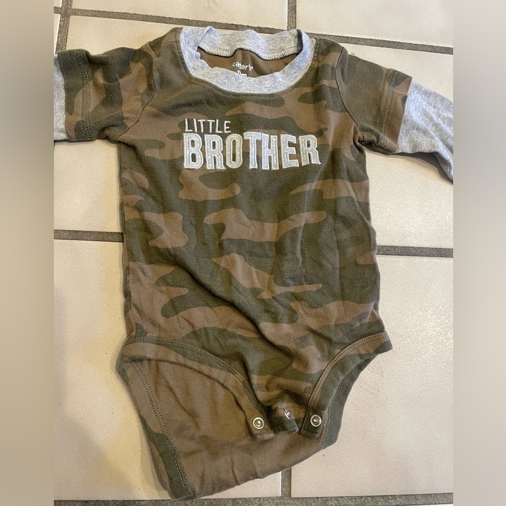 Little brother oneies 12 months!